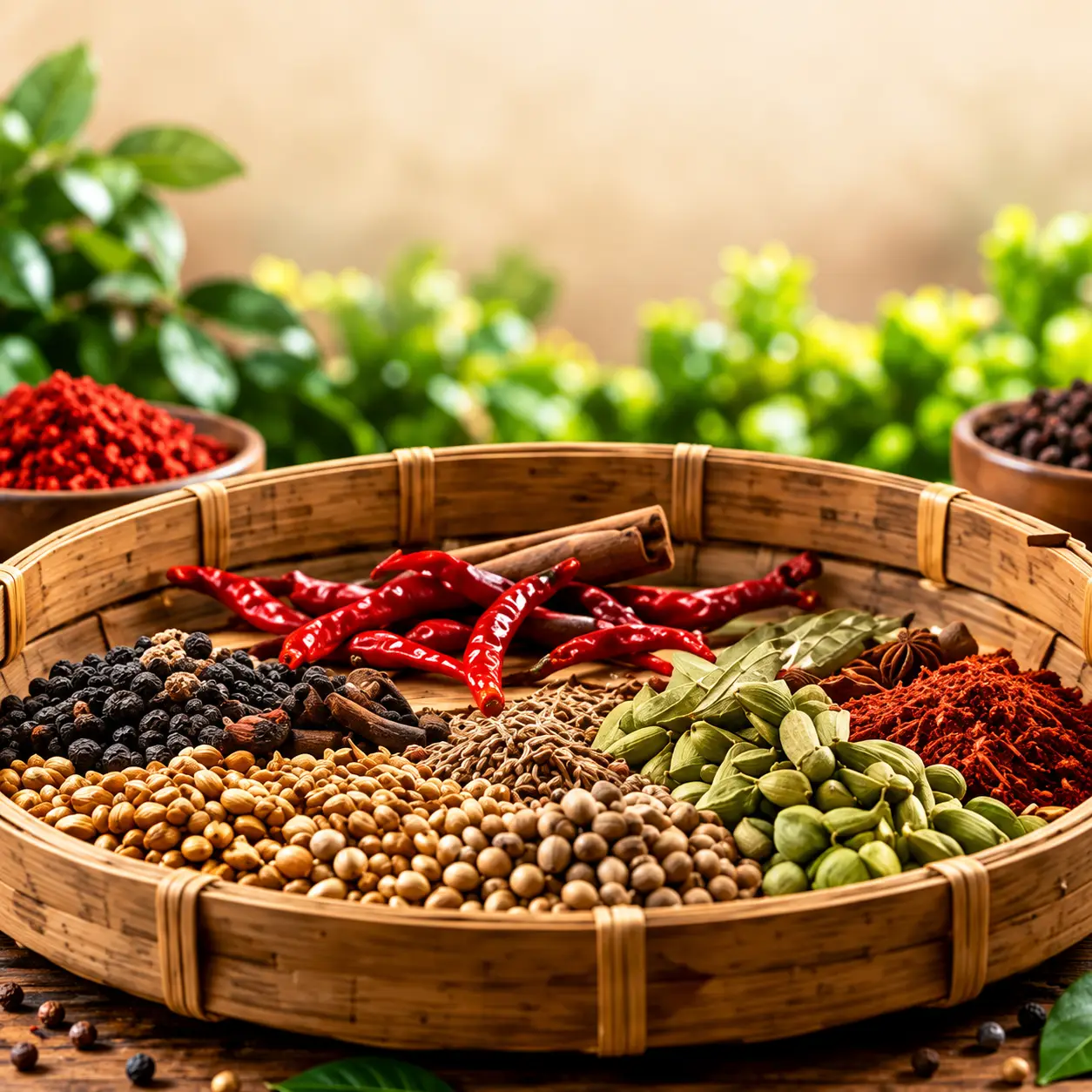 Clean and prepare spices